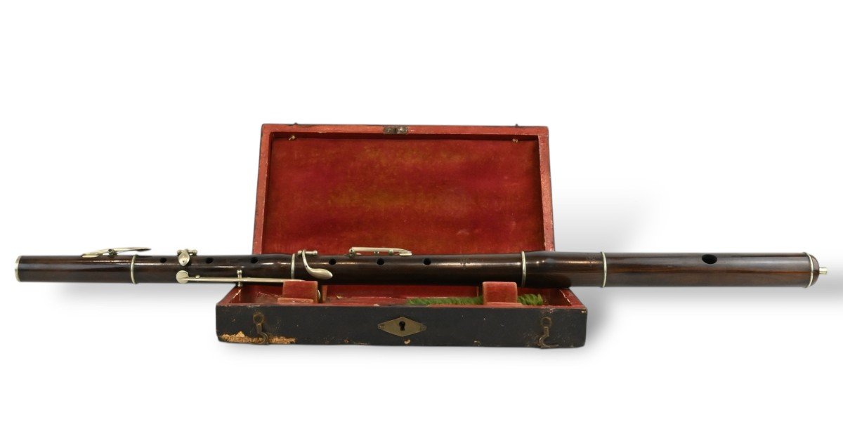 Alecomte E Co - Transverse  Flute - France 19th Century-photo-3